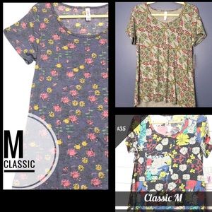 NWT Lot of 3 Lularoe Classic T Shirt (M)